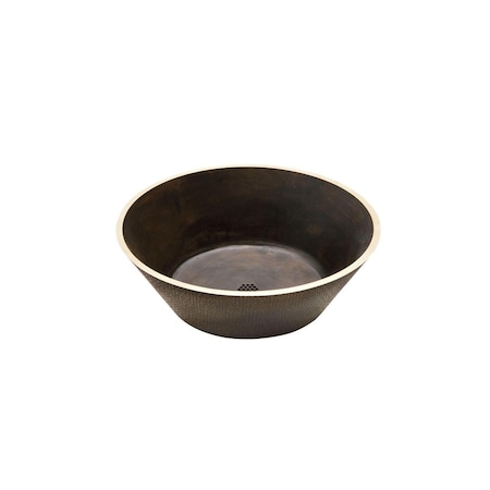 Elkay Asana Cast Brass 18-15/16 X 18-15/16 X 6 Single Bowl Vessel Bathroom Sink ECB19BWBA